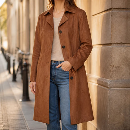 Draperie – Suede Trench That Moves With You, Not Around You 1