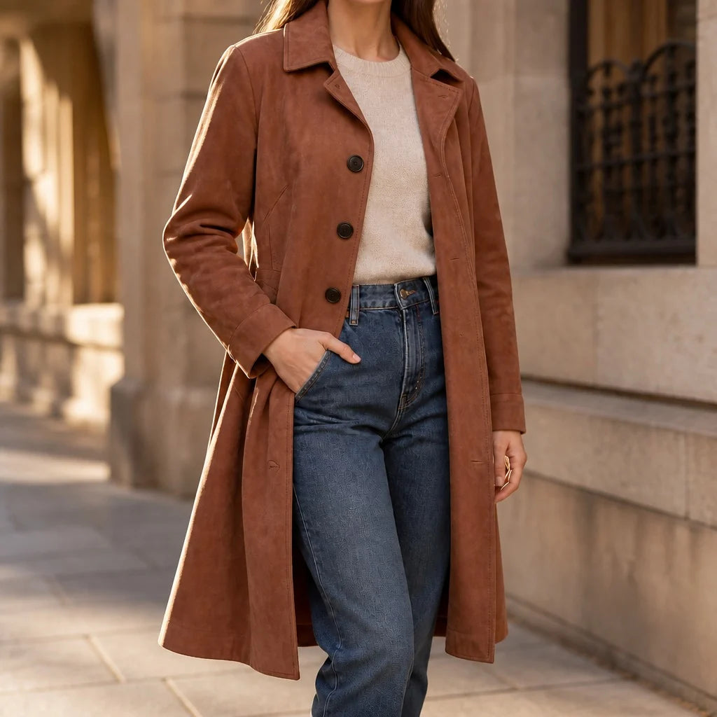Draperie – Suede Trench That Moves With You, Not Around You 2