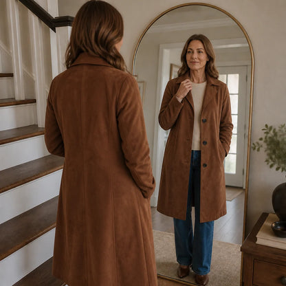Draperie – Suede Trench That Moves With You, Not Around You 3