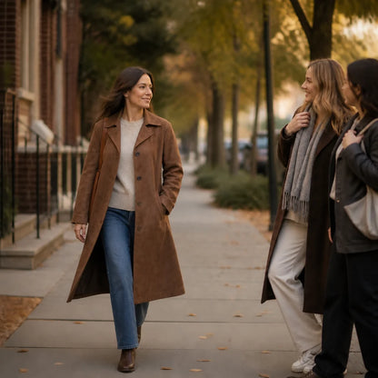 Draperie – Suede Trench That Moves With You, Not Around You 4