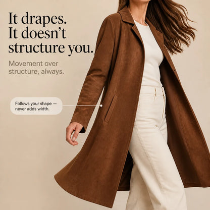 Draperie – Suede Trench That Moves With You, Not Around You 7
