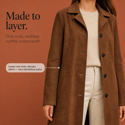 Draperie – Suede Trench That Moves With You, Not Around You 8