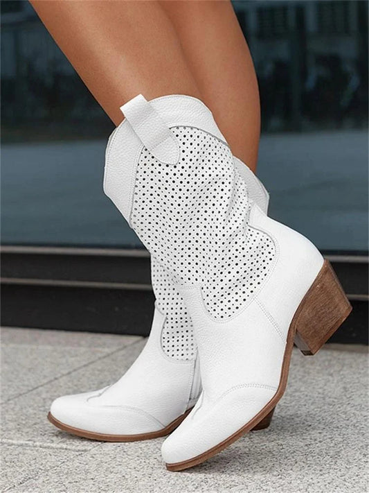 Drune | Breathable Cowboy Boots Synthetic Leather 0