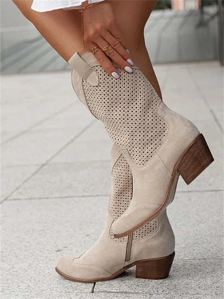 Drune | Breathable Cowboy Boots Synthetic Leather 3
