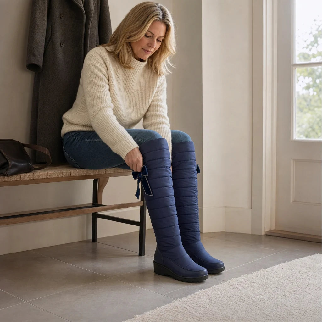 Duvella | Women's Tall Snow Boots with Faux Fur Lining 2