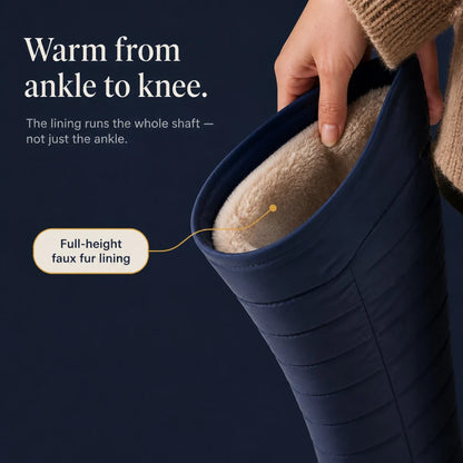 Duvella | Women's Tall Snow Boots with Faux Fur Lining 7