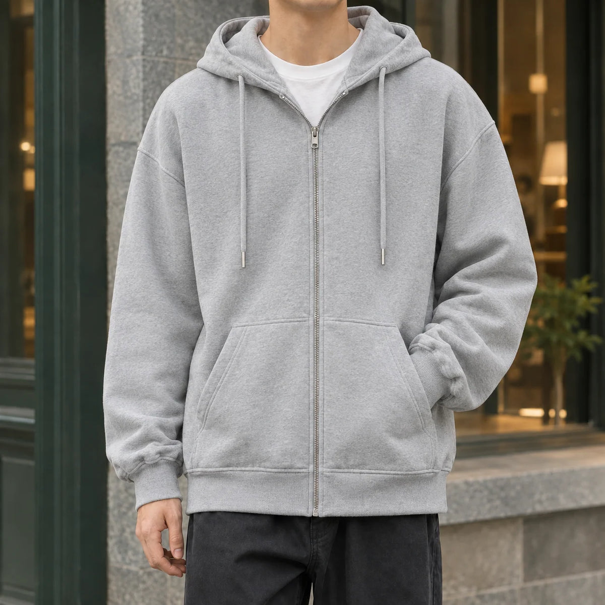 Dylan Relaxed Zip Hoodie | Men's Hoodie Casual Outerwear 2