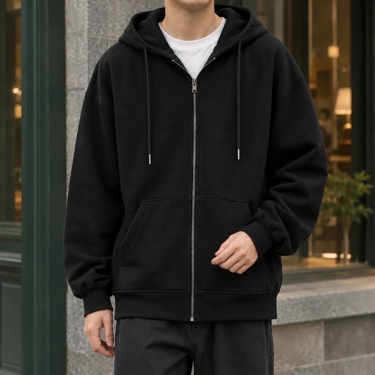 Dylan Relaxed Zip Hoodie | Men's Hoodie Casual Outerwear 3