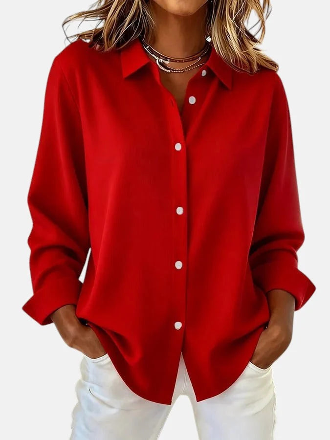 Elegant Blouse | Women's Relaxed Fit Soft Fabric Top 2