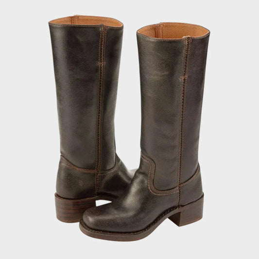 Elena | Black Riding Boots for Women Leather High-Line 0