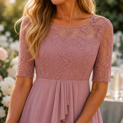 Embroidered Lace Midi Dress | Women's Formal Cocktail Dress 2