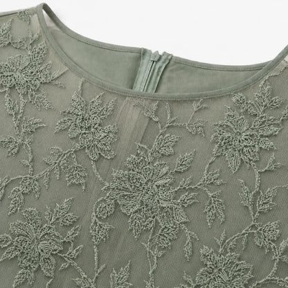 Embroidered Lace Midi Dress | Women's Formal Cocktail Dress 6