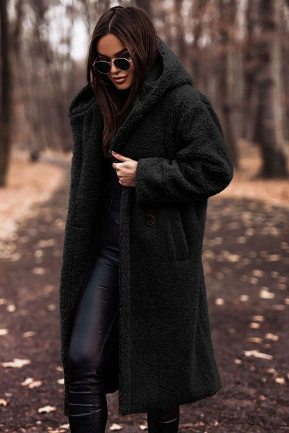 Emily | Women's Wool Blend Winter Coat with Hood 2