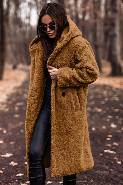Emily | Women's Wool Blend Winter Coat with Hood 4