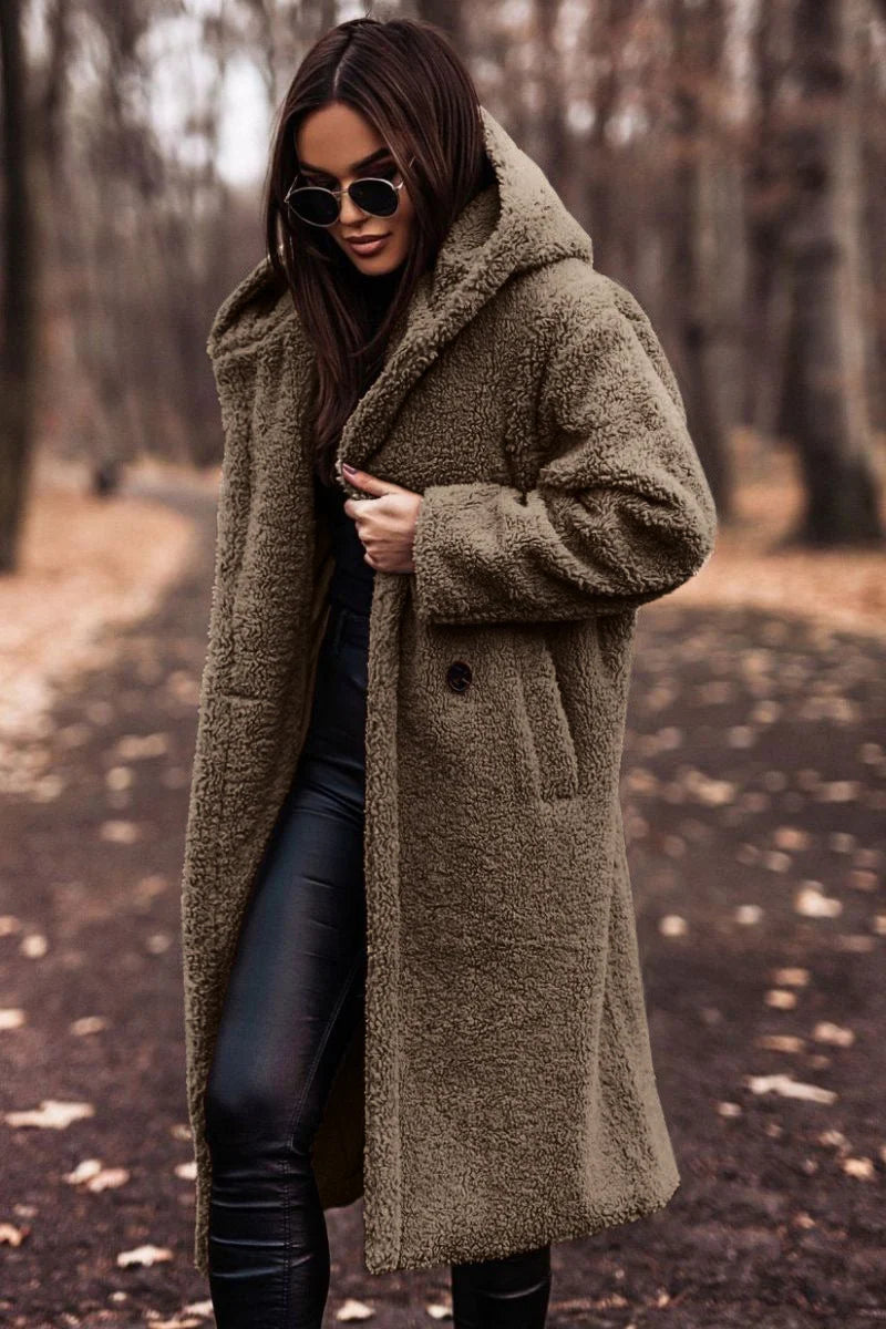 Emily | Women's Wool Blend Winter Coat with Hood 5