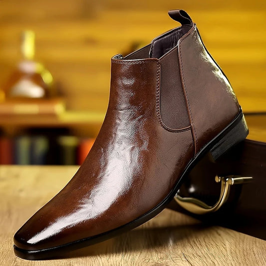 Emory | Polished Ankle Chelsea Boots for Men 0