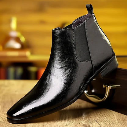 Emory | Polished Ankle Chelsea Boots for Men 1