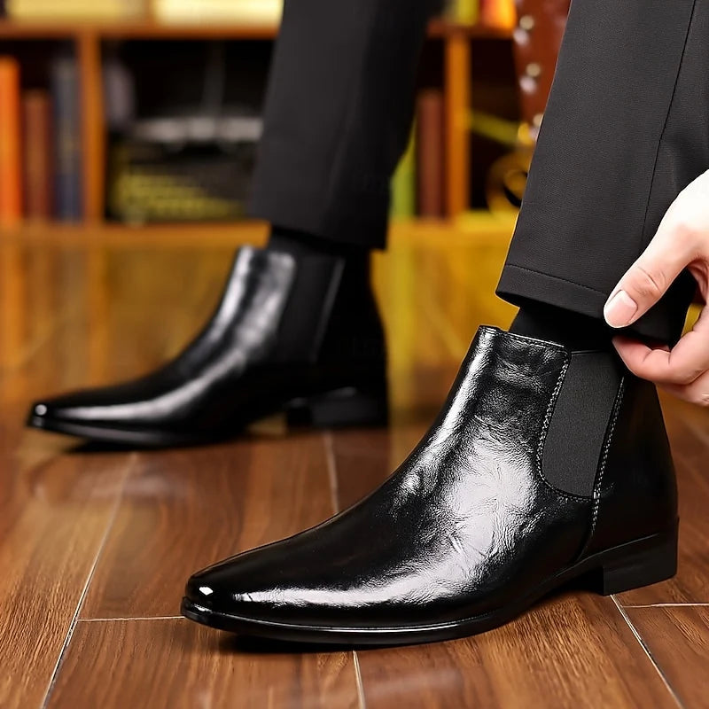 Emory | Polished Ankle Chelsea Boots for Men 4