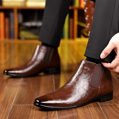Emory | Polished Ankle Chelsea Boots for Men 5