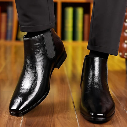 Emory | Polished Ankle Chelsea Boots for Men 6