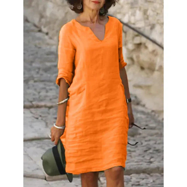 Evelien | Relaxed Midi Dress Lightweight Comfortable 2