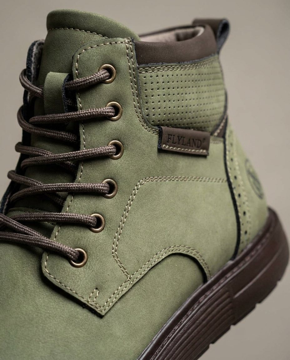 Fieldman | Men's Nubuck Leather Mid-Ankle Boots 2