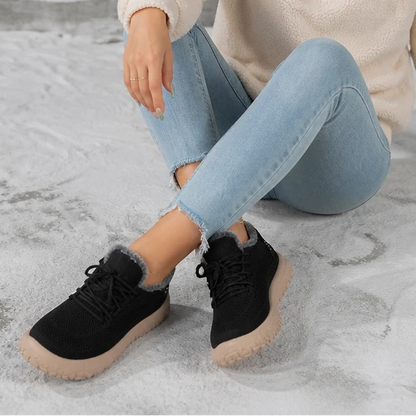Plushway | Women's Fleece-Lined Sneakers | Warm Winter Trainers 10