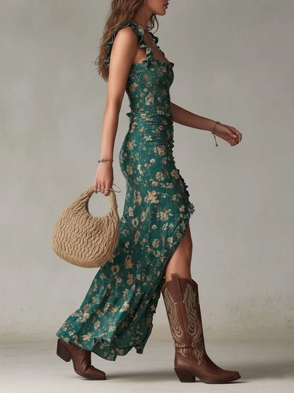 Floral A-Line Maxi Dress | Women's Summer Wedding Guest Dress 1
