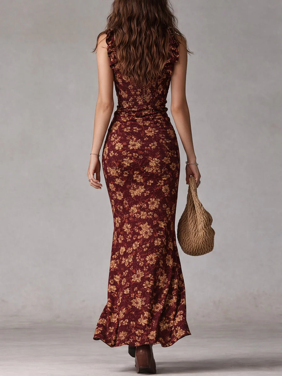 Floral A-Line Maxi Dress | Women's Summer Wedding Guest Dress 6