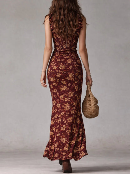 Floral A-Line Maxi Dress | Women's Summer Wedding Guest Dress 6