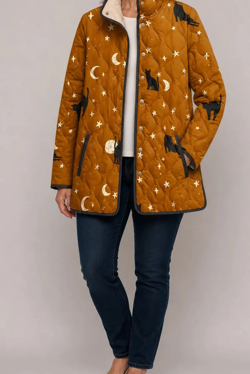 Floral Quilted Puffer Jacket | Women's Lightweight Jacket 9