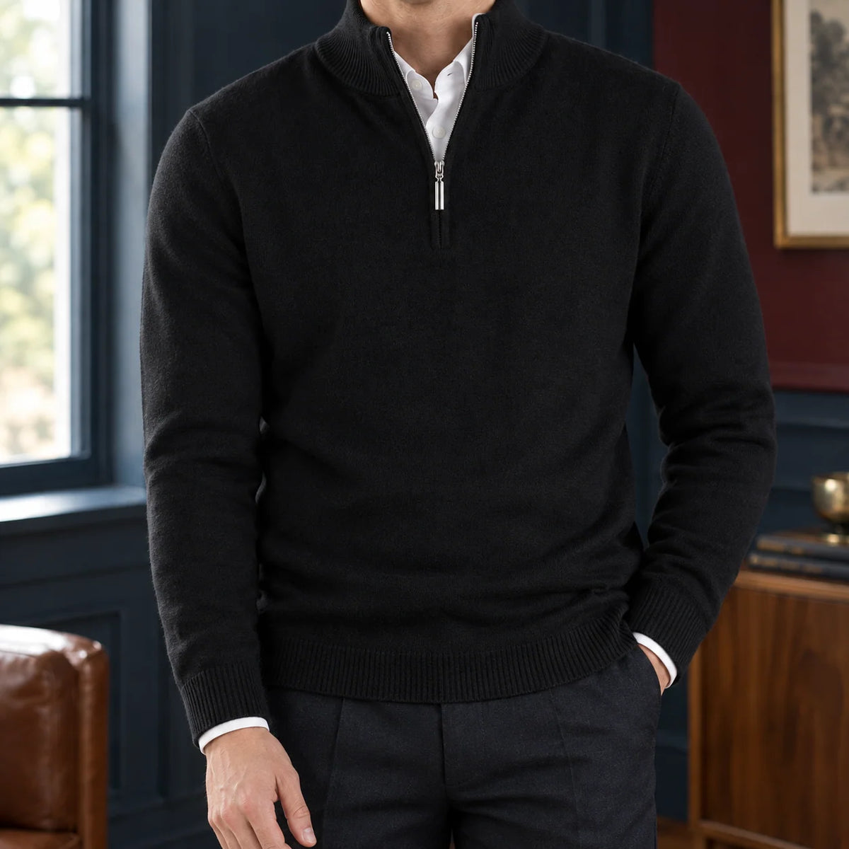Florian Half-Zip Sweater | Men's Knit Pullover 2