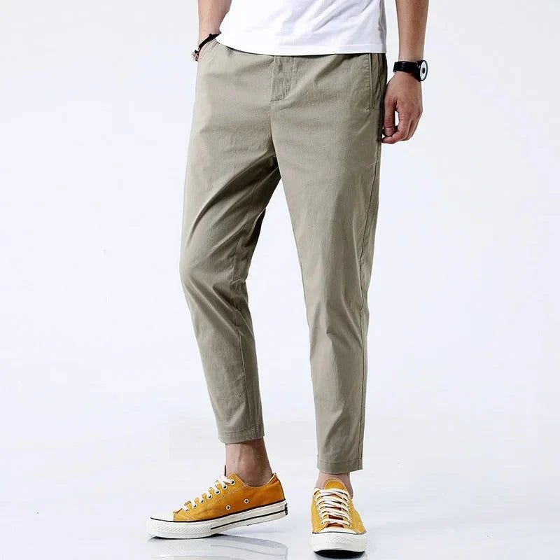 Hana | Women's Black Chino Trousers with Stretch Fit 2
