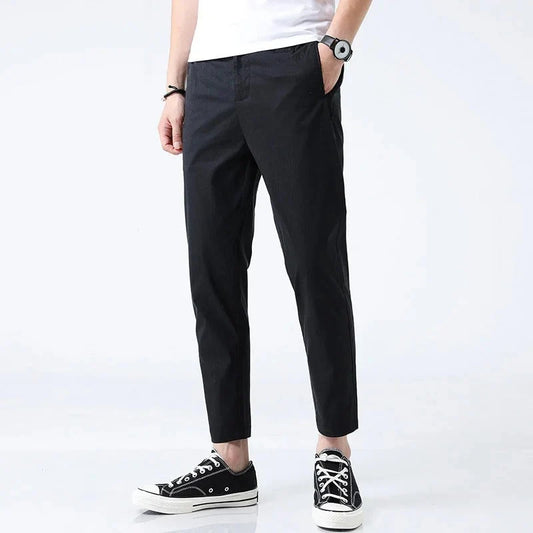 Hana | Women's Black Chino Trousers with Stretch Fit 3