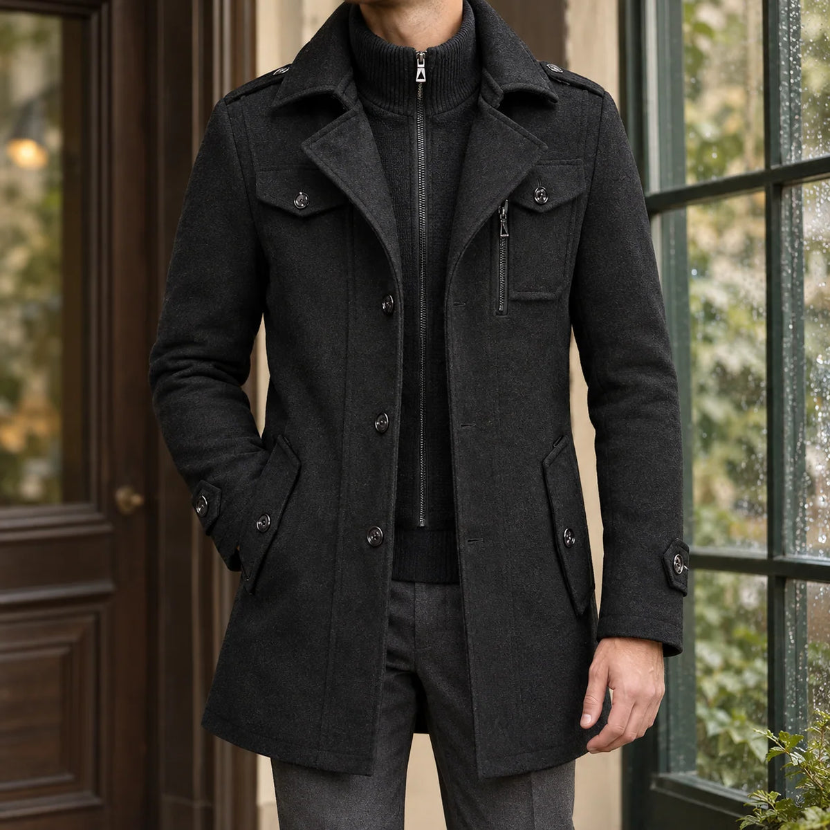 Harlan | Women's Winter Coat Wool Blend Mid-Length 0