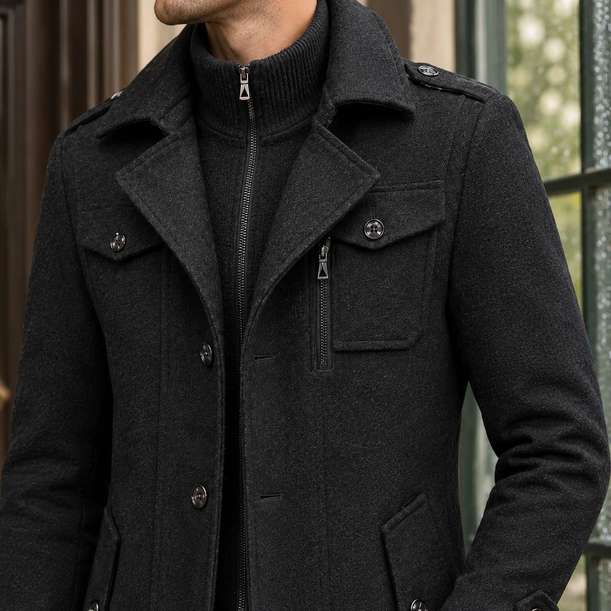 Harlan | Women's Winter Coat Wool Blend Mid-Length 1
