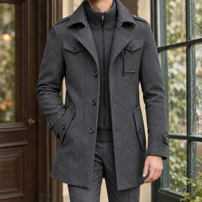 Harlan | Women's Winter Coat Wool Blend Mid-Length 2