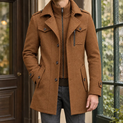 Harlan | Women's Winter Coat Wool Blend Mid-Length 3