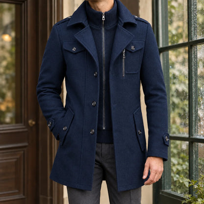 Harlan | Women's Winter Coat Wool Blend Mid-Length 4
