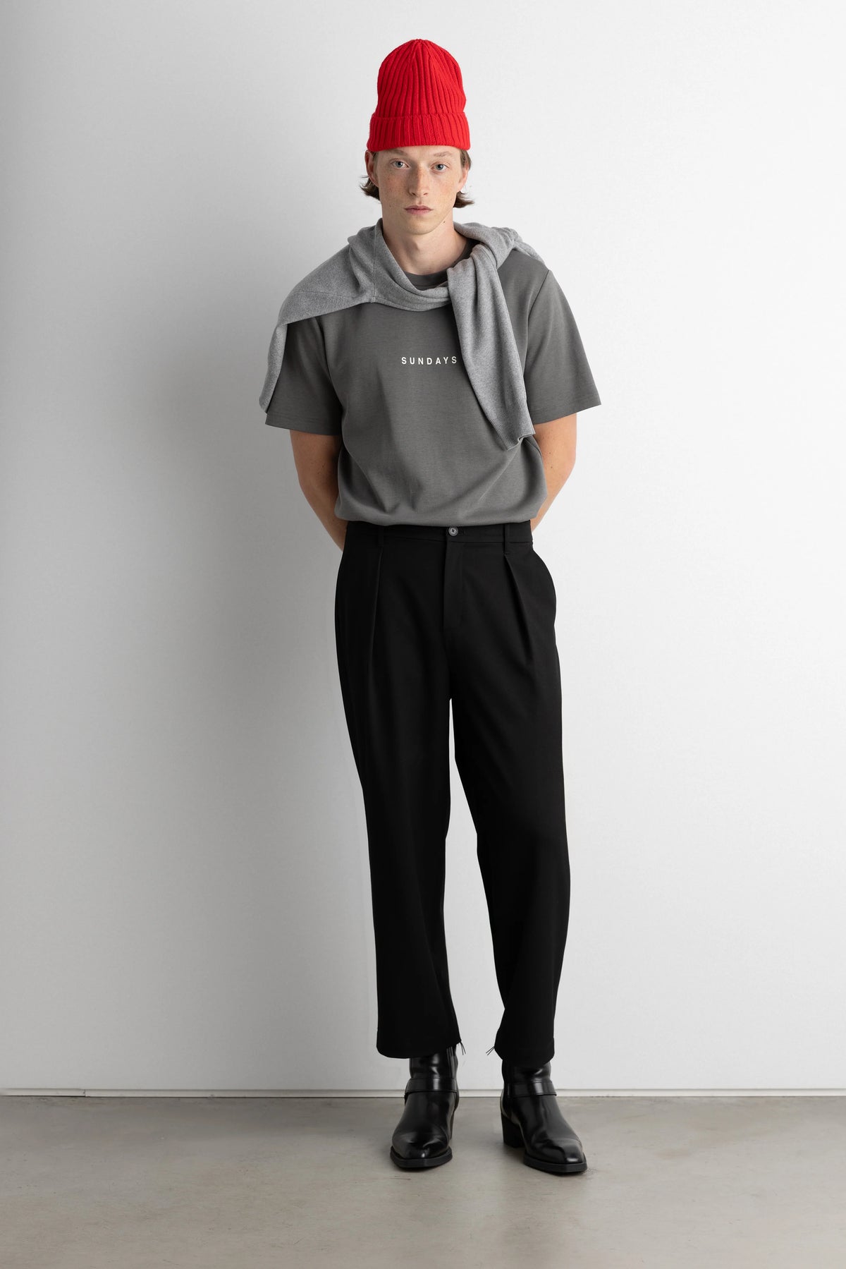 Heavyweight Crewneck T-Shirt | Relaxed Fit Casual Tee 1