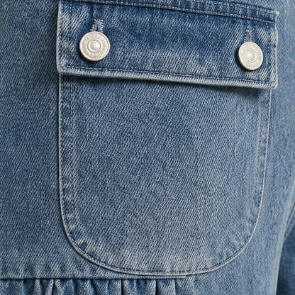 High Waist Barrel Leg Jeans | Adjustable Tie Hem Design 7