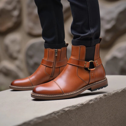 Hudson | Heritage Leather Boots Brown 7