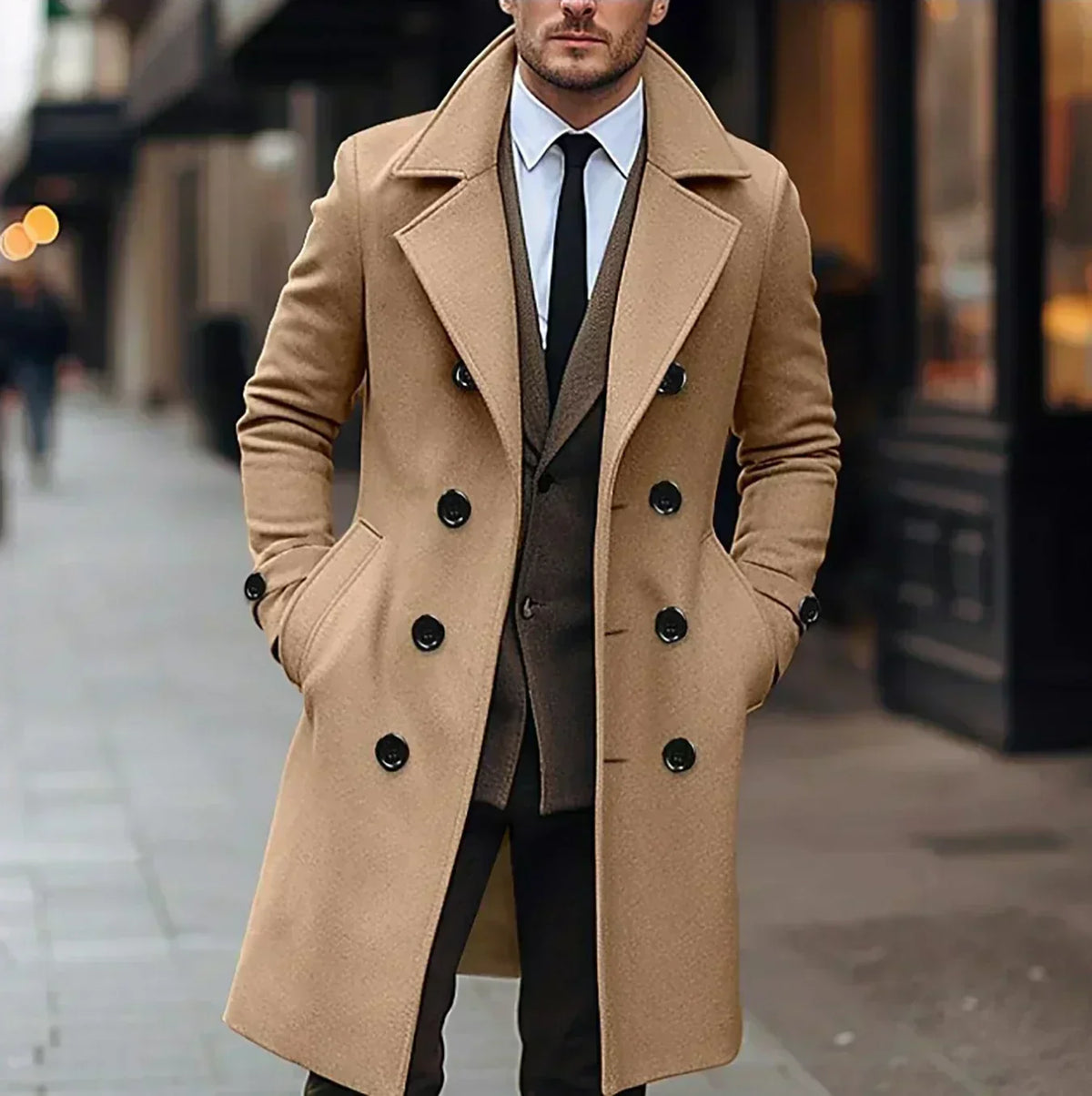 Jacob - Stylish Men's Trench Coat 7