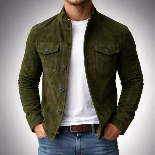 Jacob | Men's Classic Suede Pocket Jacket 0