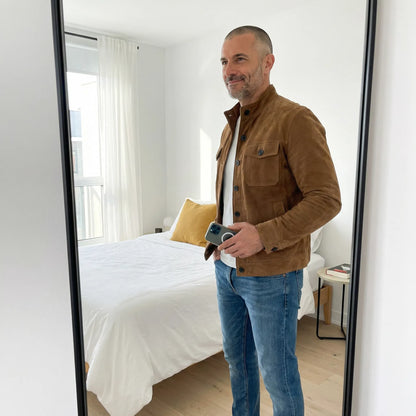Jacob | Men's Classic Suede Pocket Jacket 7