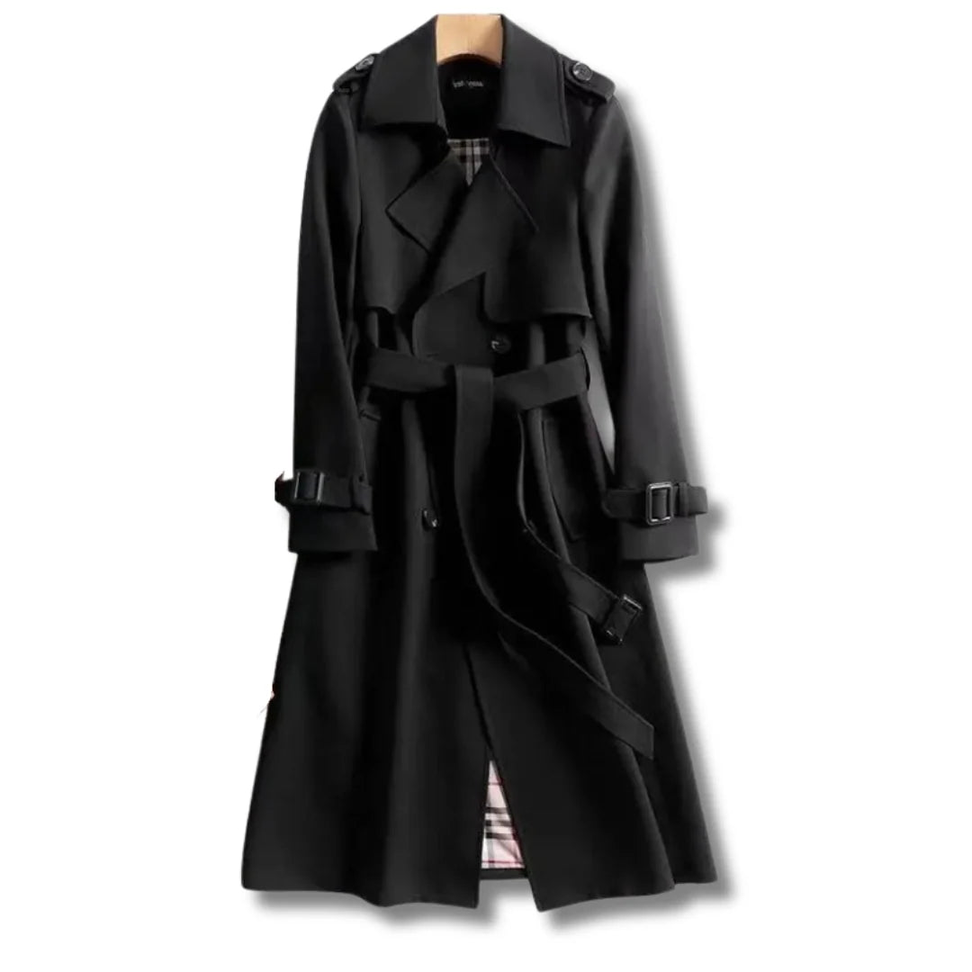 Jualita | Women's Classic Gabardine Overcoat 4