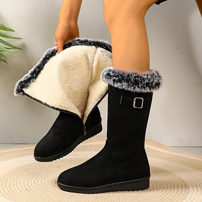 Katherine | Women's Tall Fur-Trimmed Winter Boots 0