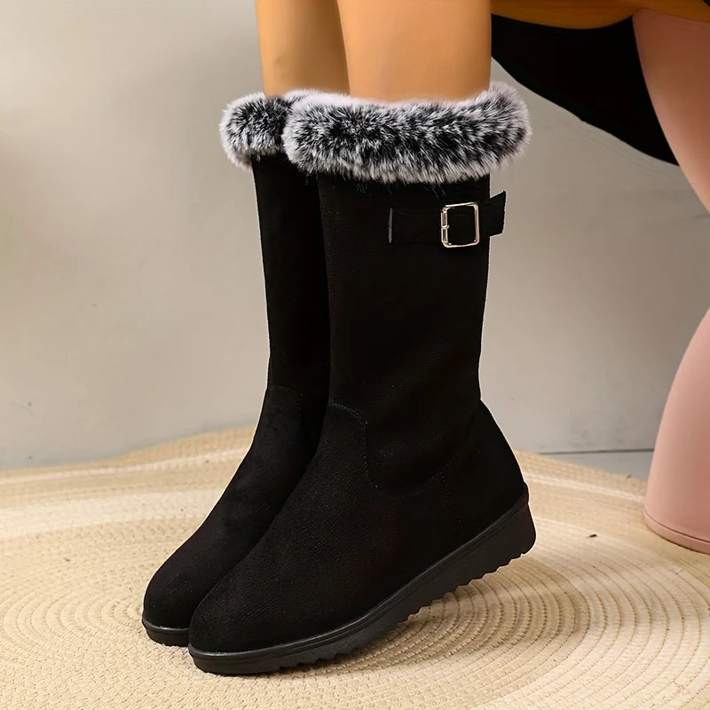 Katherine | Women's Tall Fur-Trimmed Winter Boots 1