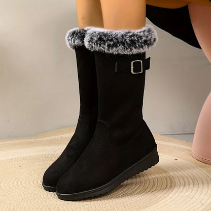 Katherine | Women's Tall Fur-Trimmed Winter Boots 1