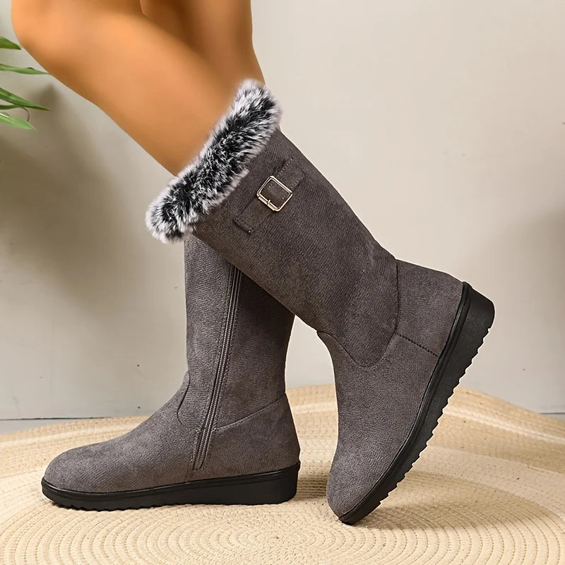 Katherine | Women's Tall Fur-Trimmed Winter Boots 2